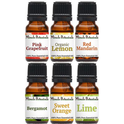 Citrus Essential Oil Sampler - 100% Pure Essential Oils of 6 High Quality Citrus Species
