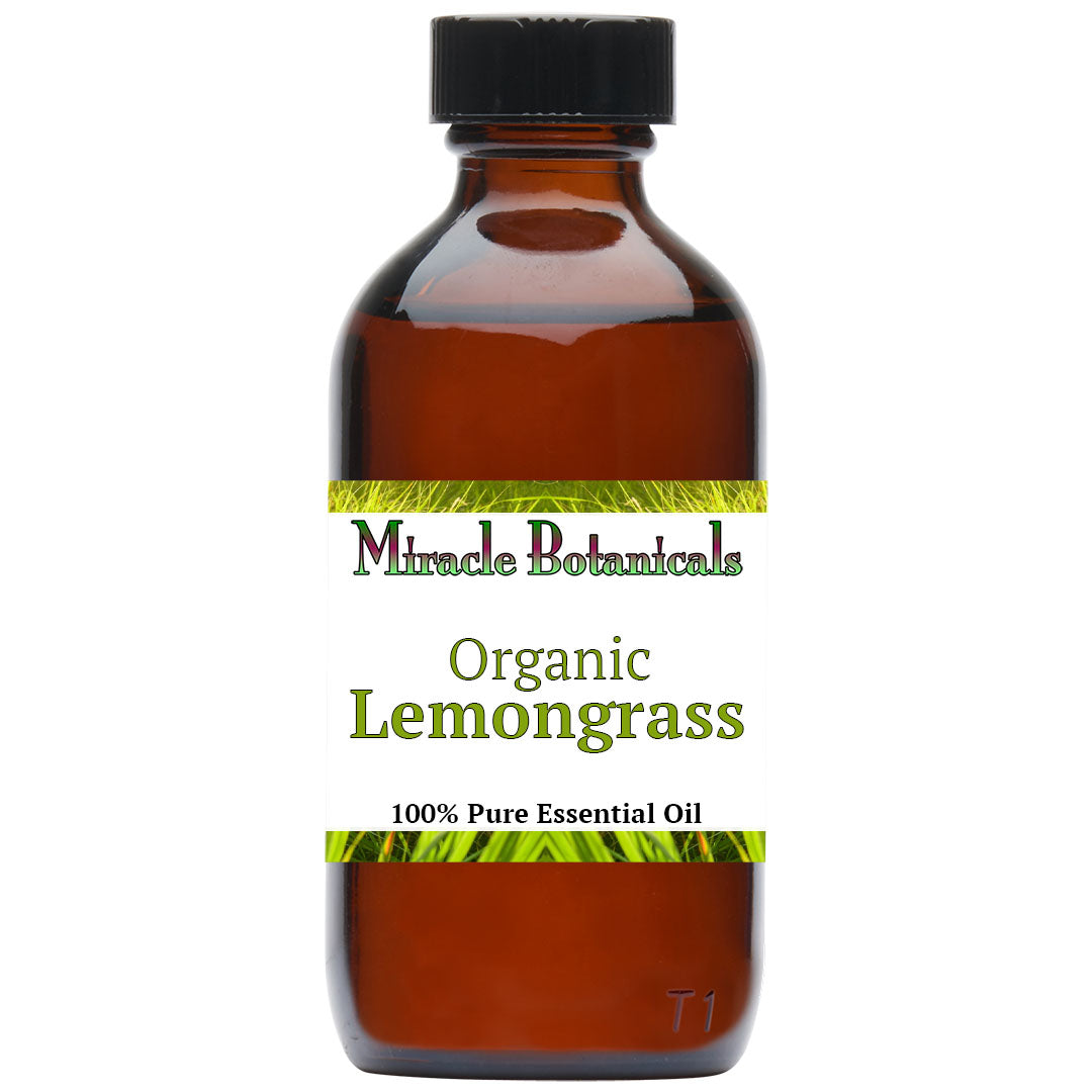Lemongrass Essential Oil - Organic (Cymbopogon Flexuosus)