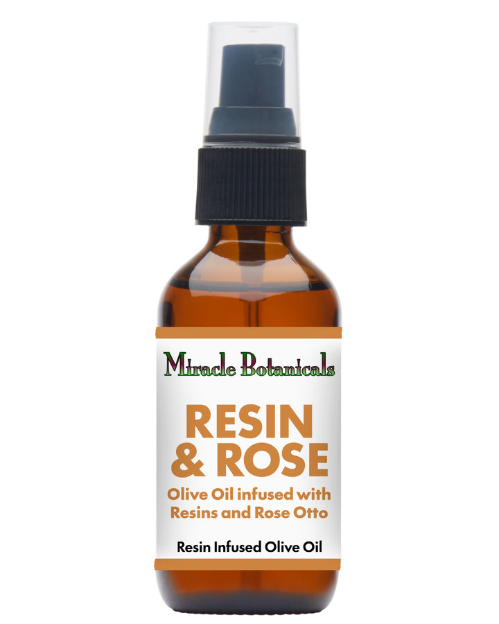 Resin & Rose - Olive Oil infused with Resins & Bulgarian Rose Otto