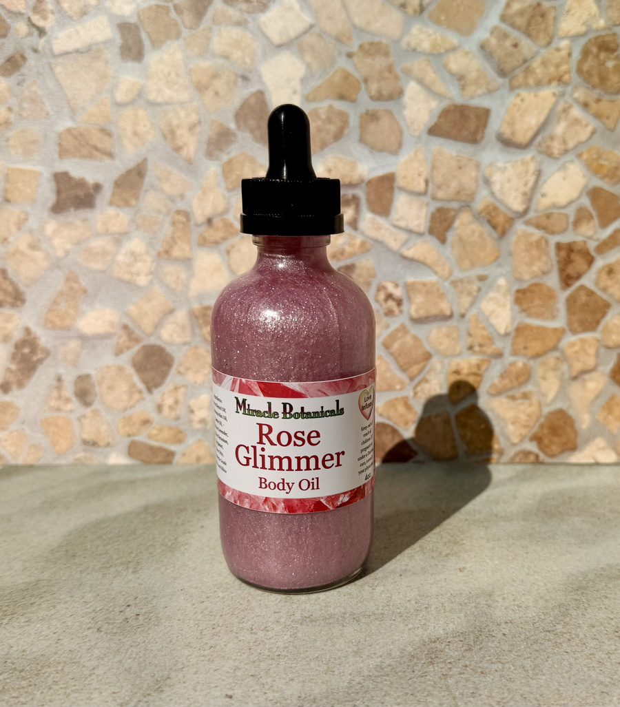 Rose Glimmer Body Oil - Miracle Botanicals Essential Oils