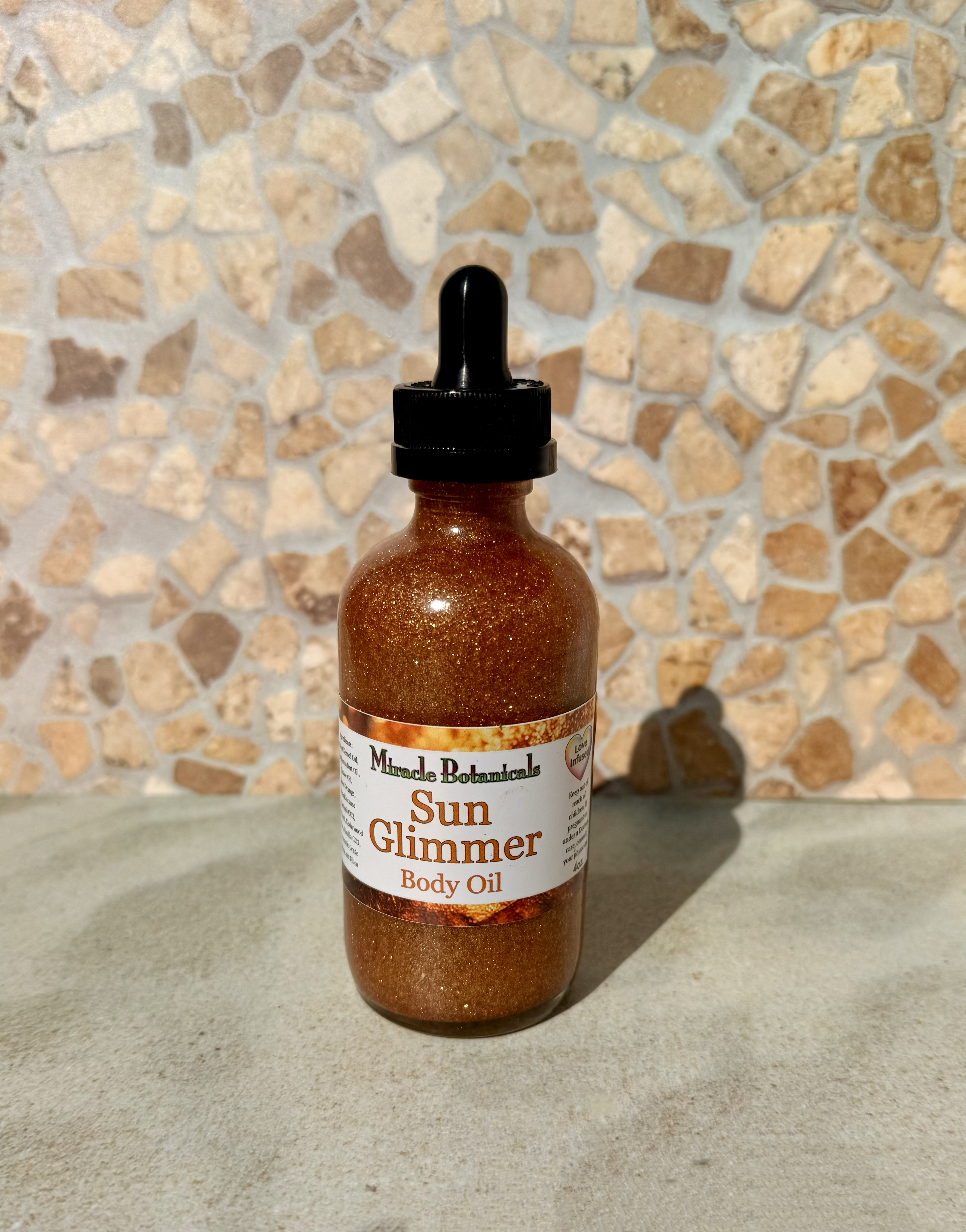 Sun Glimmer Body Oil - Miracle Botanicals Essential Oils