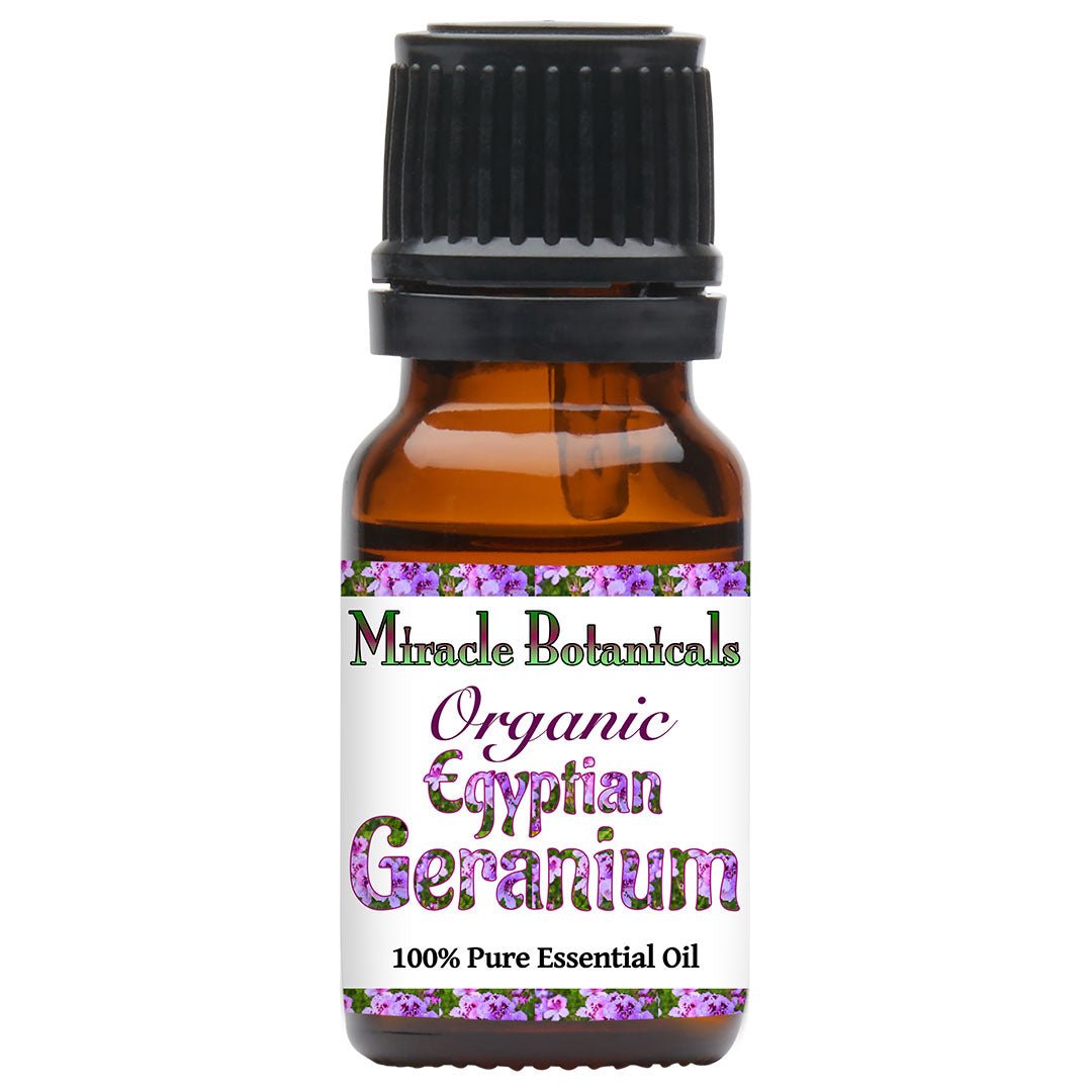 Geranium (Egyptian) Essential Oil - Organic (Pelargonium Graveolens) - Miracle Botanicals Essential Oils