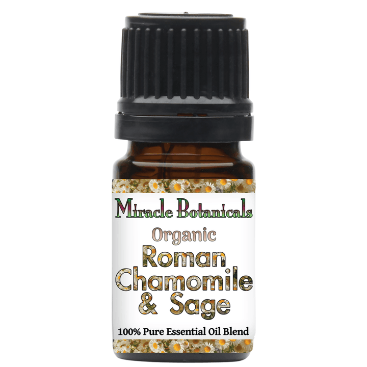 Roman Chamomile & Sage Essential Oil - Organic - Miracle Botanicals Essential Oils