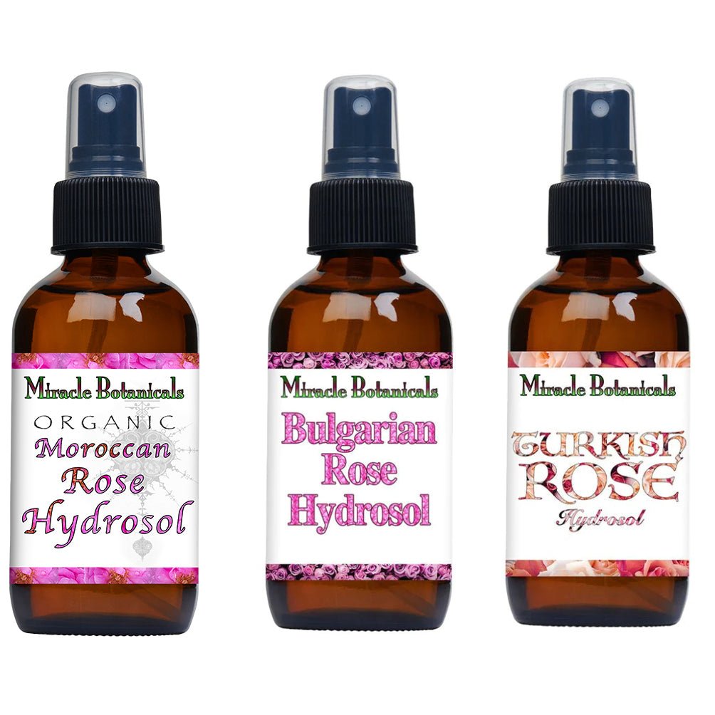 Rose Hydrosol Set (Rosa Damascena) - Miracle Botanicals Essential Oils