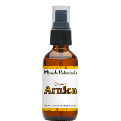 Arnica Oil - Infused in Hemp (Cannabis Sativa) Oil - Organic (Arnica Montana L.) - Miracle Botanicals Essential Oils