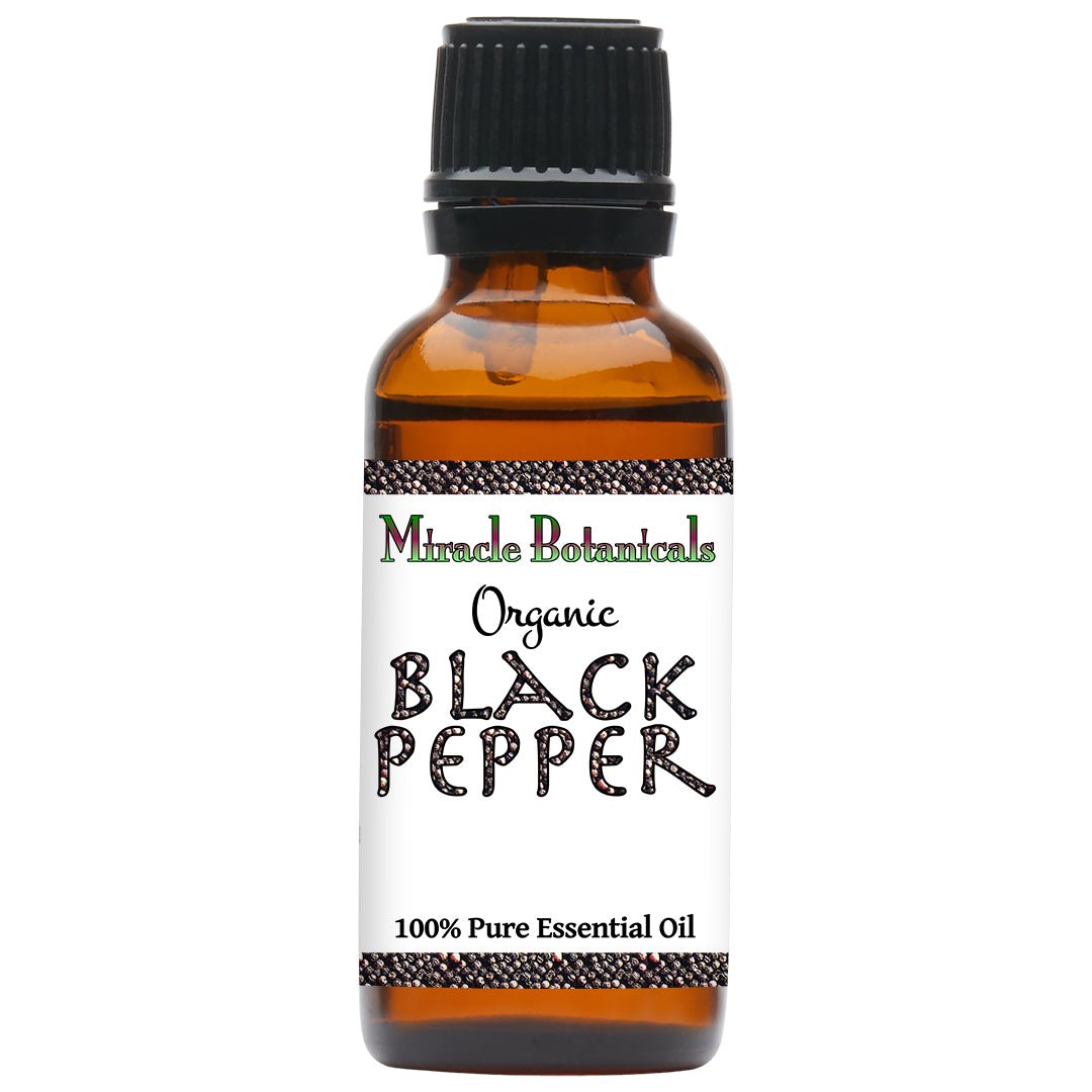 Black Pepper Essential Oil - Organic (Piper Nigrum) - Miracle Botanicals Essential Oils