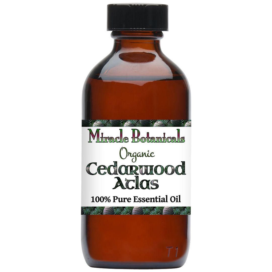 Cedarwood Atlas Essential Oil - Organic (Cedrus Atlantica) - Miracle Botanicals Essential Oils