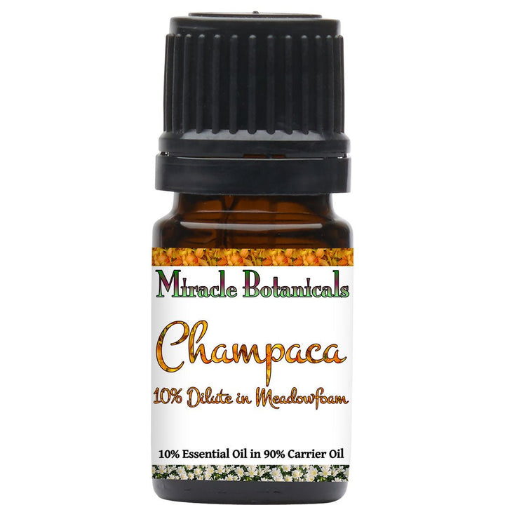 Champaca Essential Oil - 10% Dilute in Meadowfoam (10% Pure Michelia Champaca Preblended in 90% Limnanthes Alba) - Miracle Botanicals Essential Oils
