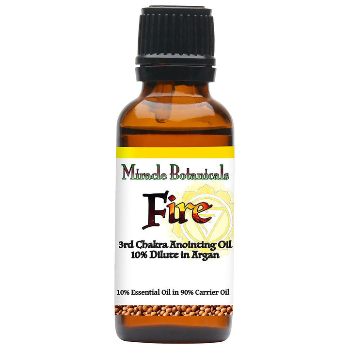 Fire - 3rd Chakra Essential Oil Blend for the Balancing the Energy at the Solar Plexus - Miracle Botanicals Essential Oils