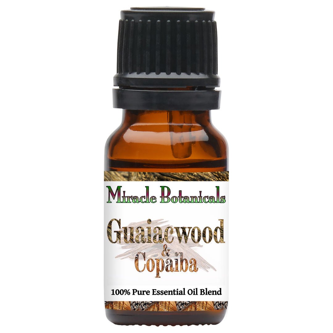 Guaiacwood & Copaiba - 100% Pure Essential Oil Blend of Base Note Oils - Woody Aroma - Miracle Botanicals Essential Oils
