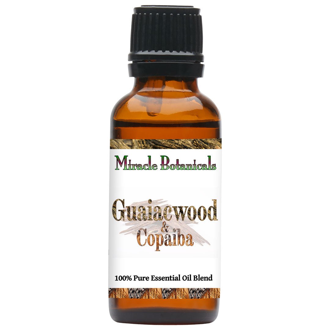 Guaiacwood & Copaiba - 100% Pure Essential Oil Blend of Base Note Oils - Woody Aroma - Miracle Botanicals Essential Oils