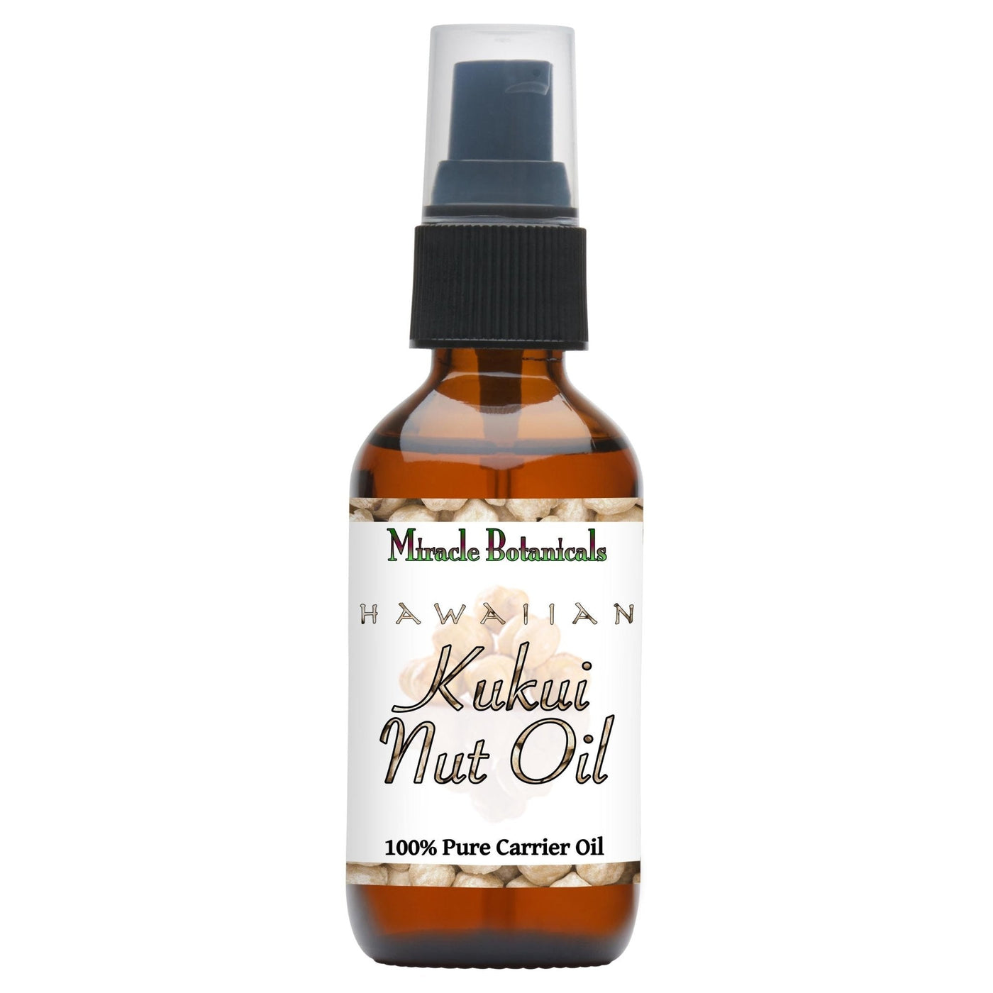 Hawaiian Kukui Nut Oil - Cold Pressed (Aleurites Moluccana) - Miracle Botanicals Essential Oils