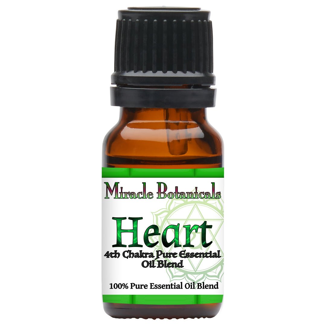 Heart - 4th Chakra Essential Oil Blend for Balancing Energy of the Heart - Miracle Botanicals Essential Oils