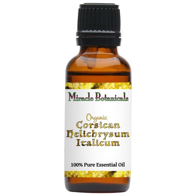 Helichrysum Italicum (Corsican) Essential Oil - Organic (Helichrysum Italicum G. Don) - Miracle Botanicals Essential Oils