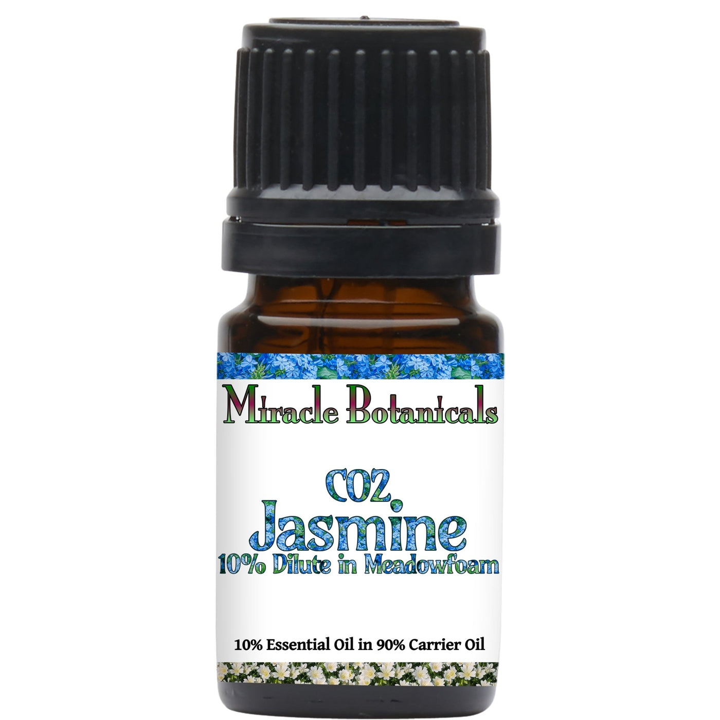 Jasmine CO2 Essential Oil - 10% Dilute in Meadowfoam (10% Pure Jasminum Grandiflorum Preblended in 90% Limnanthes Alba) - Miracle Botanicals Essential Oils