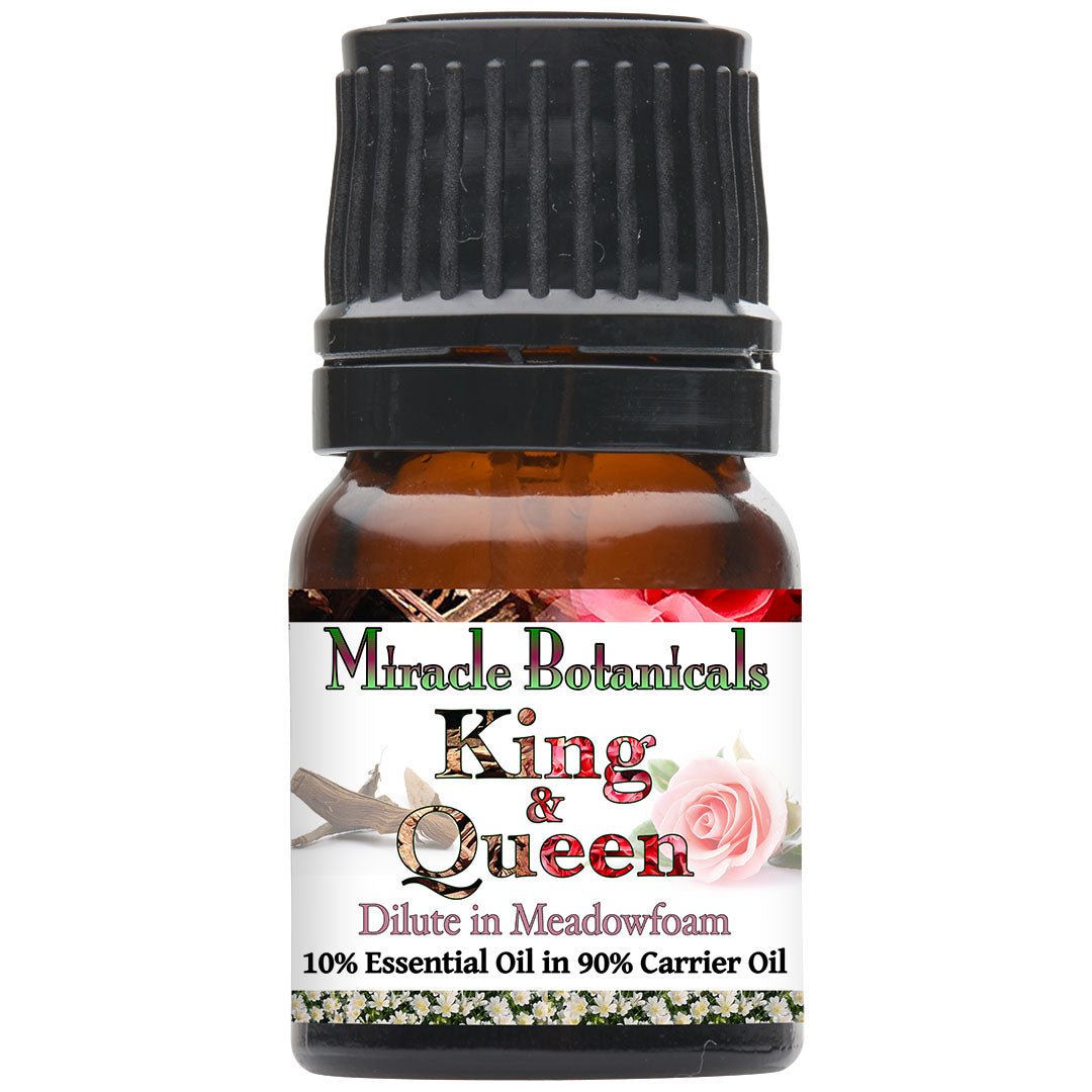King & Queen Essential Oil Blend - 100% Pure Essential Oil Blend of Agarwood (OUD) and Rose Otto - Miracle Botanicals Essential Oils
