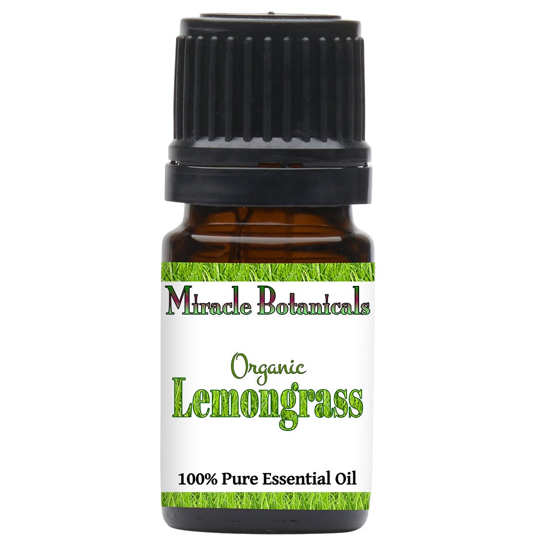 Lemongrass Essential Oil - Organic (Cymbopogon Flexuosus) - Miracle Botanicals Essential Oils