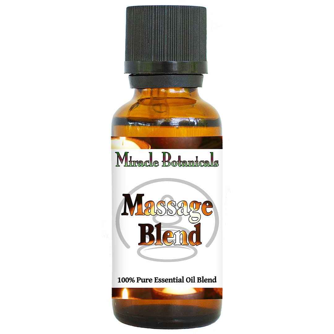 Massage - 100% Pure Essential Oil Blend for Soothing Tired Muscles - Miracle Botanicals Essential Oils