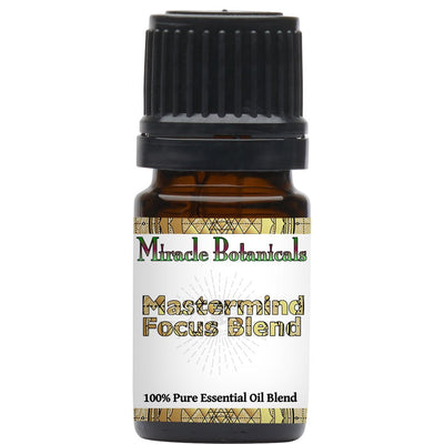 Mastermind (Focus) Essential Oil Blend - 100% Pure Essential Oil Blend For Focus, Attention and Clarity - Miracle Botanicals Essential Oils