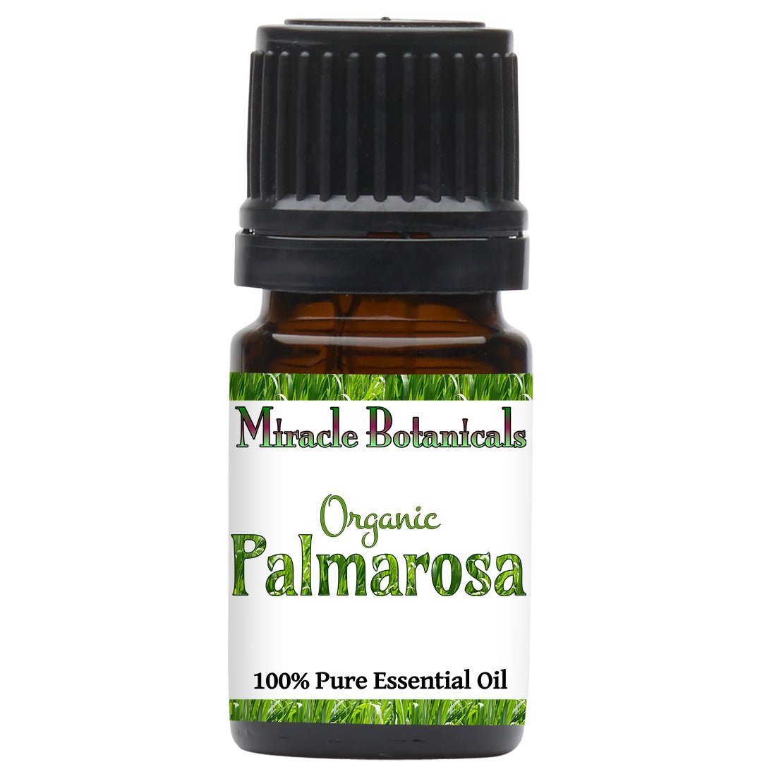 Palmarosa Essential Oil - Organic (Cymbopogon Martini) - Miracle Botanicals Essential Oils