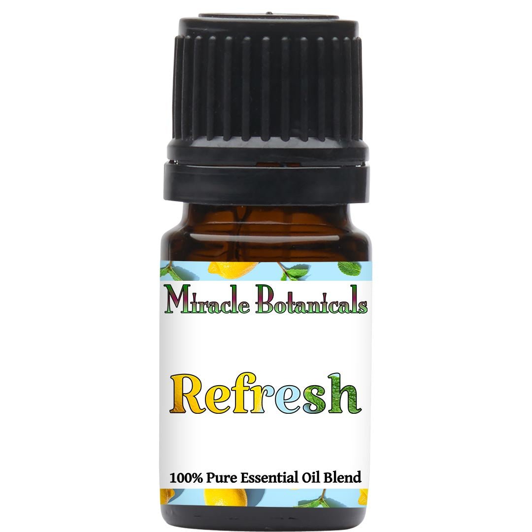 Refresh Essential Oil Blend - 100% Pure Essential Oil Blend for - Miracle Botanicals Essential Oils