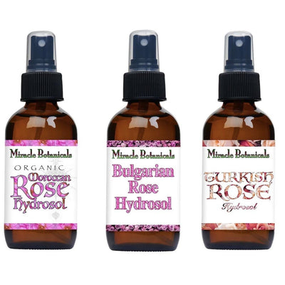 Rose Hydrosol Set (Rosa Damascena) - Miracle Botanicals Essential Oils