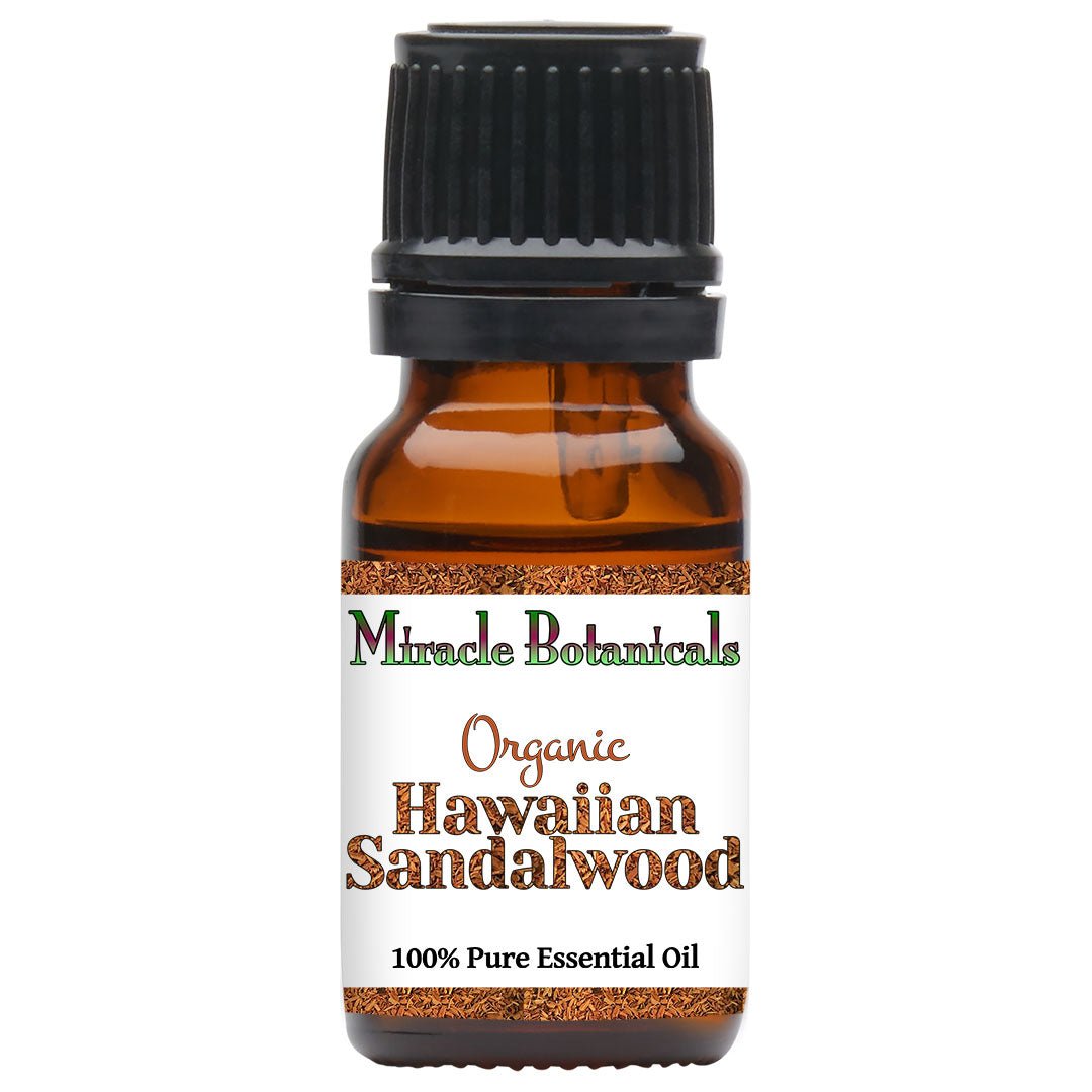 Sandalwood Hawaiian Essential Oil - Organic (Santalum Paniculatum) - Miracle Botanicals Essential Oils