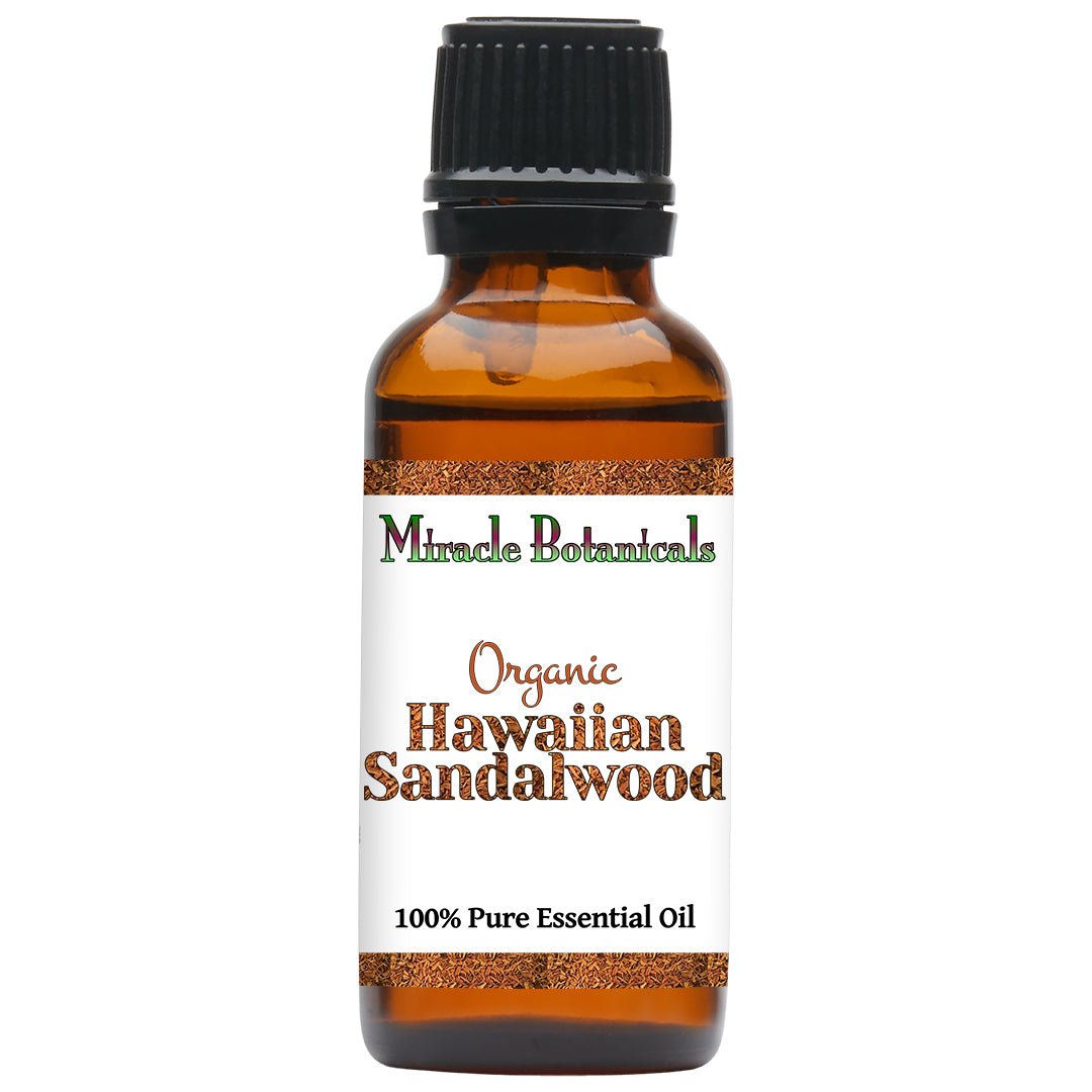 Sandalwood Hawaiian Essential Oil - Organic (Santalum Paniculatum) - Miracle Botanicals Essential Oils