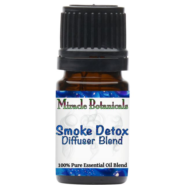 Smoke Detox Essential Oil Blend - 100% Pure Essential Oil Blend to Relieve Symptoms of Smoke Pollution - Miracle Botanicals Essential Oils
