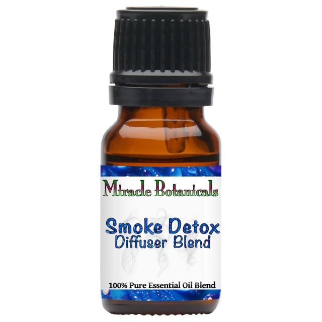 Smoke Detox Essential Oil Blend - 100% Pure Essential Oil Blend to Relieve Symptoms of Smoke Pollution - Miracle Botanicals Essential Oils