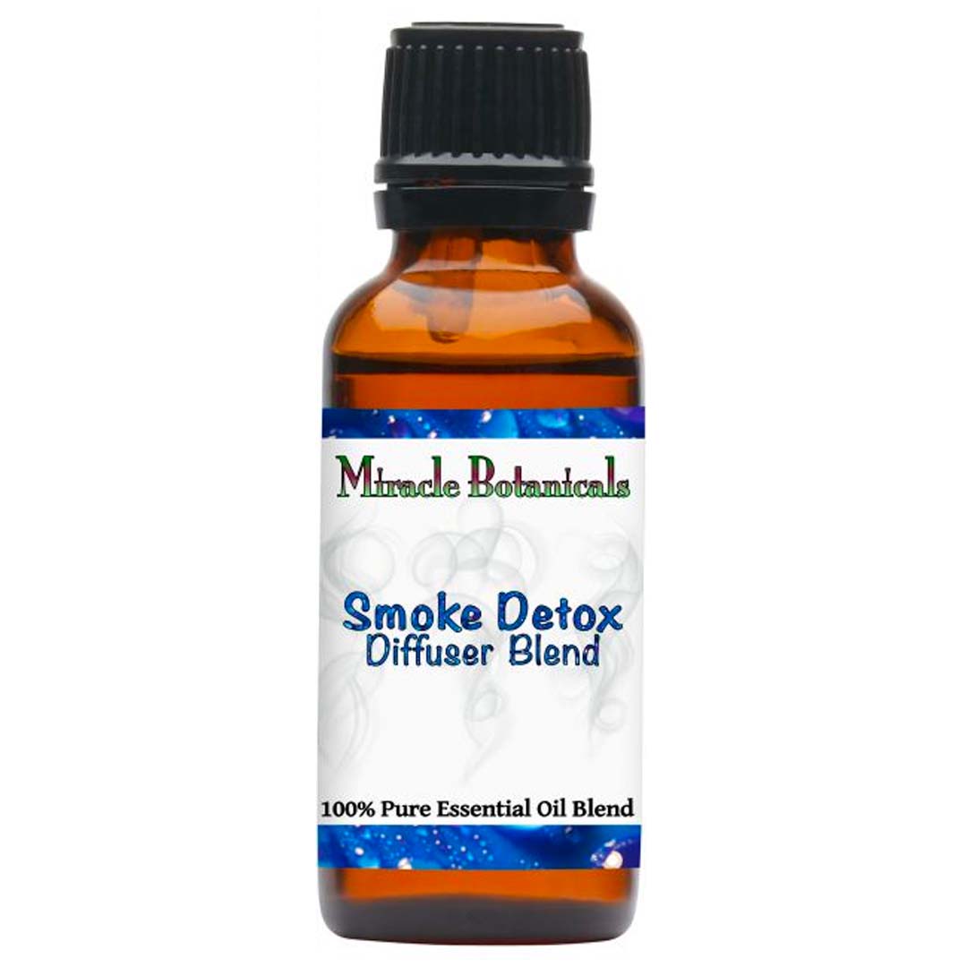 Smoke Detox Essential Oil Blend 100 Pure Essential Oil Blend to Relieve Symptoms of Smoke Pollution Miracle Botanicals Essential Oils