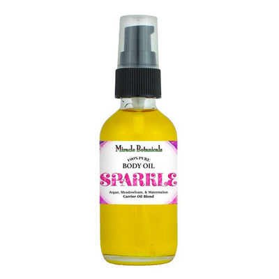 Sparkle Body Oil - Pure & Natural Carrier Oil Blend - Miracle Botanicals Essential Oils