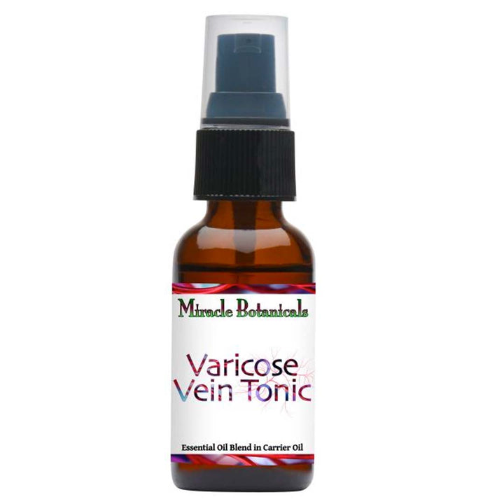 Varicose Vein Tonic - Essential Oil Blend in Carrier Oils - Supports Healthy Veins - Miracle Botanicals Essential Oils