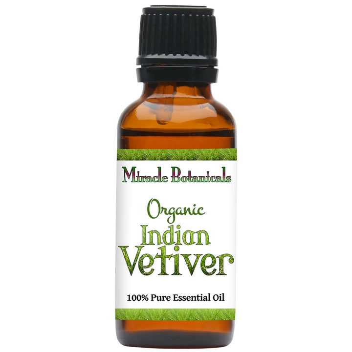 Vetiver Essential Oil - Organic - India (Chrysopogen Zizanioides) - Miracle Botanicals Essential Oils