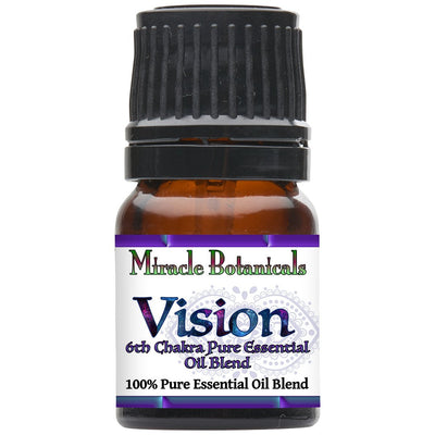 Vision - 6th Chakra Essential Oil Blend for Balancing Third Eye Chakra - Miracle Botanicals Essential Oils