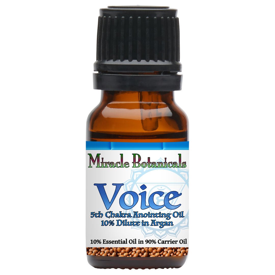 Voice - 5th Chakra Essential Oil Blend for Balancing Throat Chakra - Miracle Botanicals Essential Oils