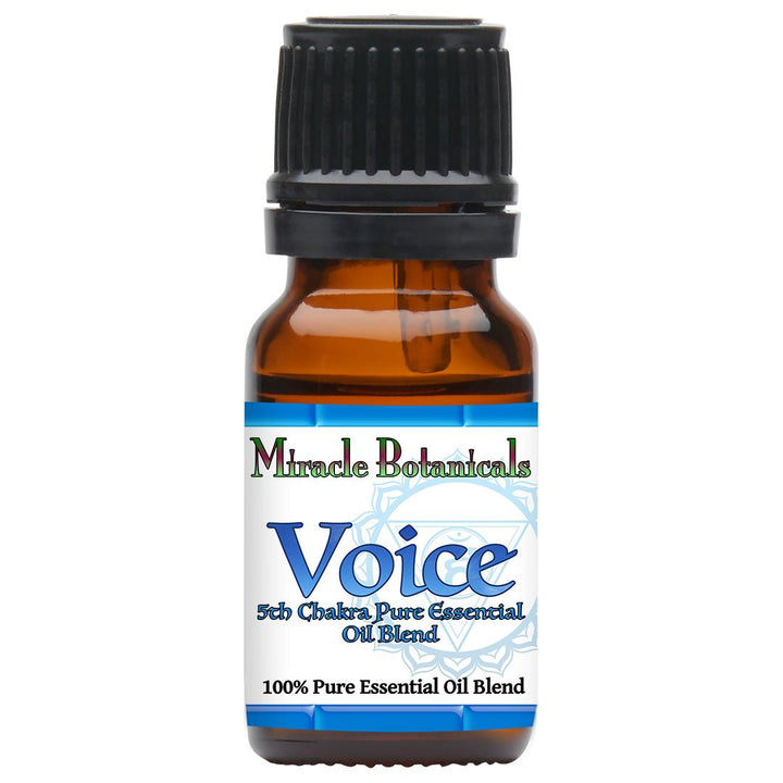 Voice - 5th Chakra Essential Oil Blend for Balancing Throat Chakra - Miracle Botanicals Essential Oils