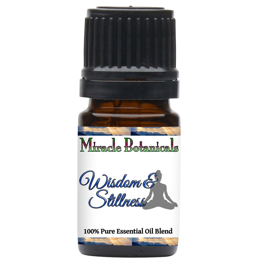 Wisdom & Stillness Essential Oil Blend - 100% Pure Essential Oil Blend for Meditation and Clarity - Miracle Botanicals Essential Oils