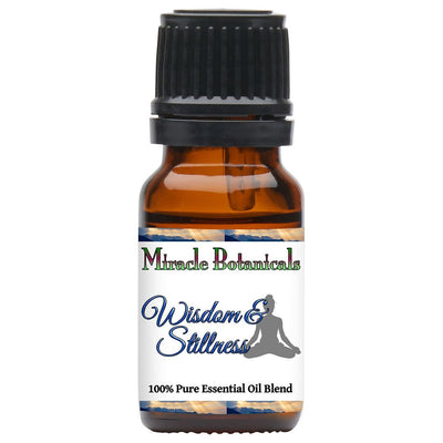Wisdom & Stillness Essential Oil Blend - 100% Pure Essential Oil Blend for Meditation and Clarity - Miracle Botanicals Essential Oils